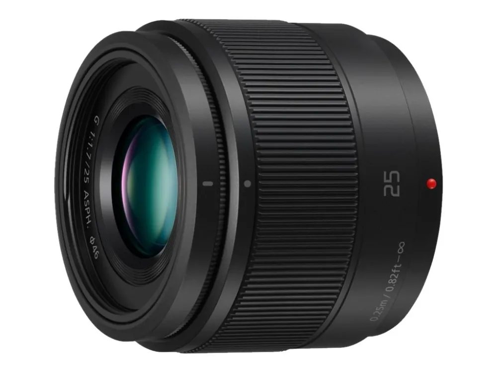 Panasonic Lumix G H-H025E - Objektiv - 25 mm - f/1.7 ASPH. - Micro Four Thirds - for Lumix DC-BGH1; Lumix G DC-G100, G110, G90, GF10, GF90, GH5M2, GH6, GH6L, GX880, GX9, GX9H