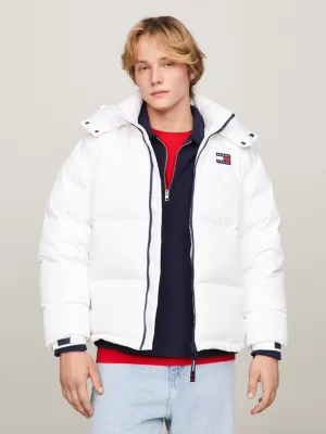 Jaqueta puffer casual Alaska com logo