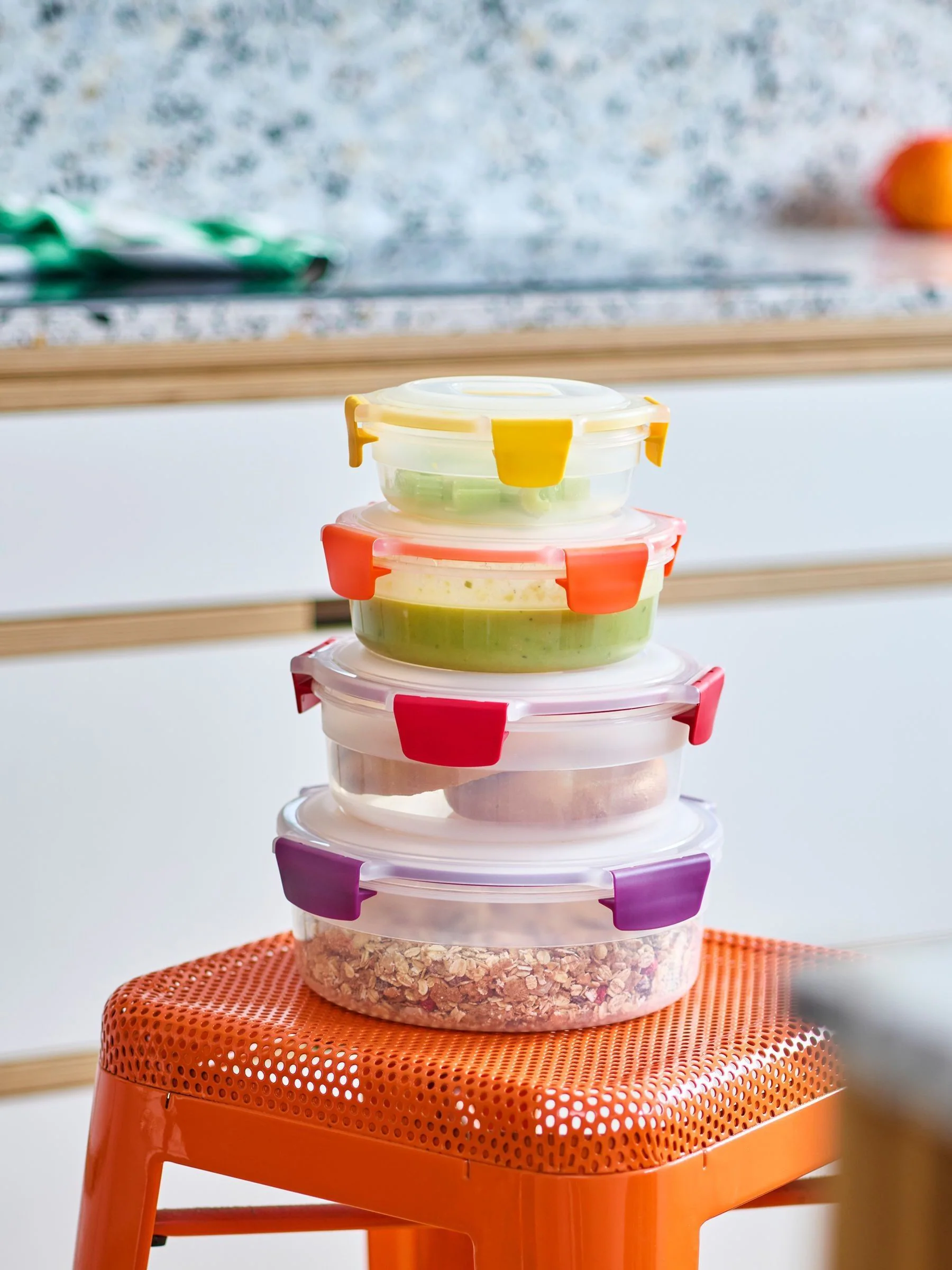 Joseph Joseph 4 Piece Multisize Nest Lock Round Containers Set