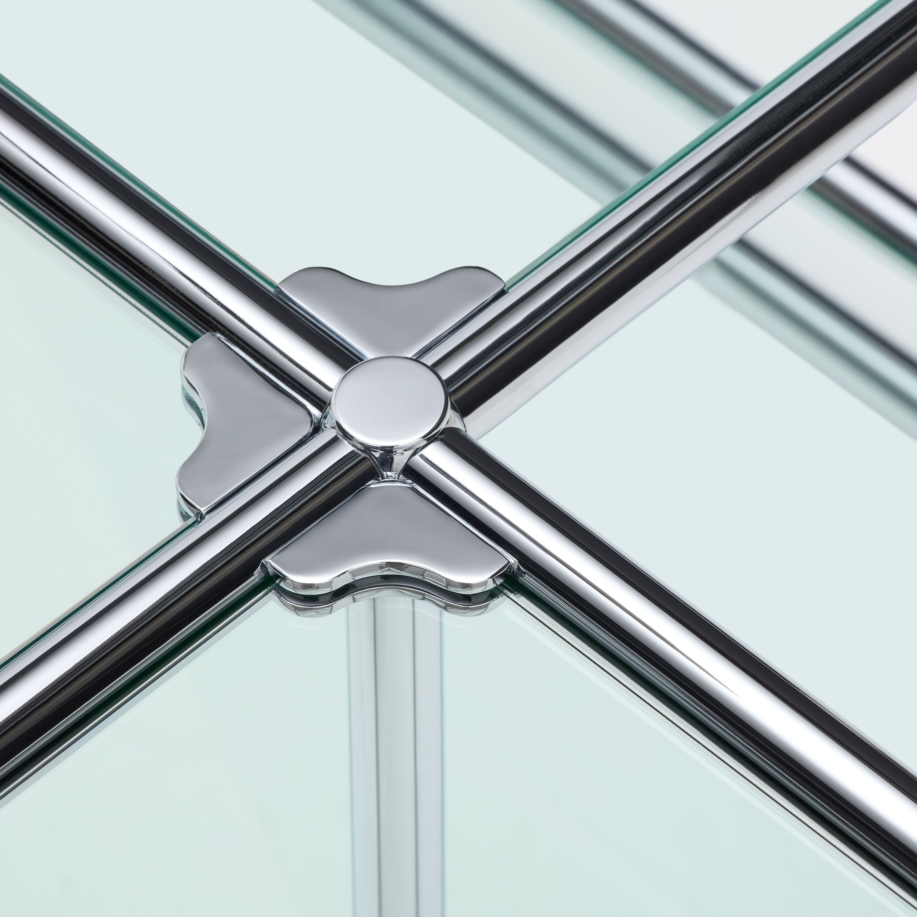 FLEXCUBE_Salontisch_Glas_schwarz_152x116 - Schwarz / B: 152.5 cm x T: 115.0 cm x H: 49.0 cm