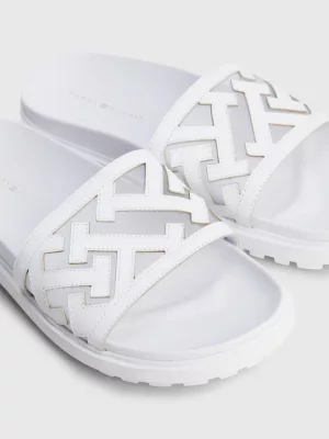 Sandálias rasteiras de couro Tommy Hilfiger x Vacation Elevated