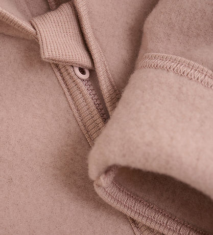 Huttelihut Køredragt - Uldfleece - Mahogany Rose m. ?rer
