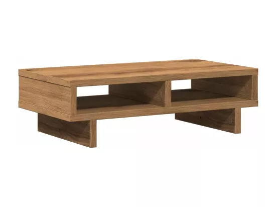 Support de moniteur chêne artisanal 50x27x15 cm bois ingénierie