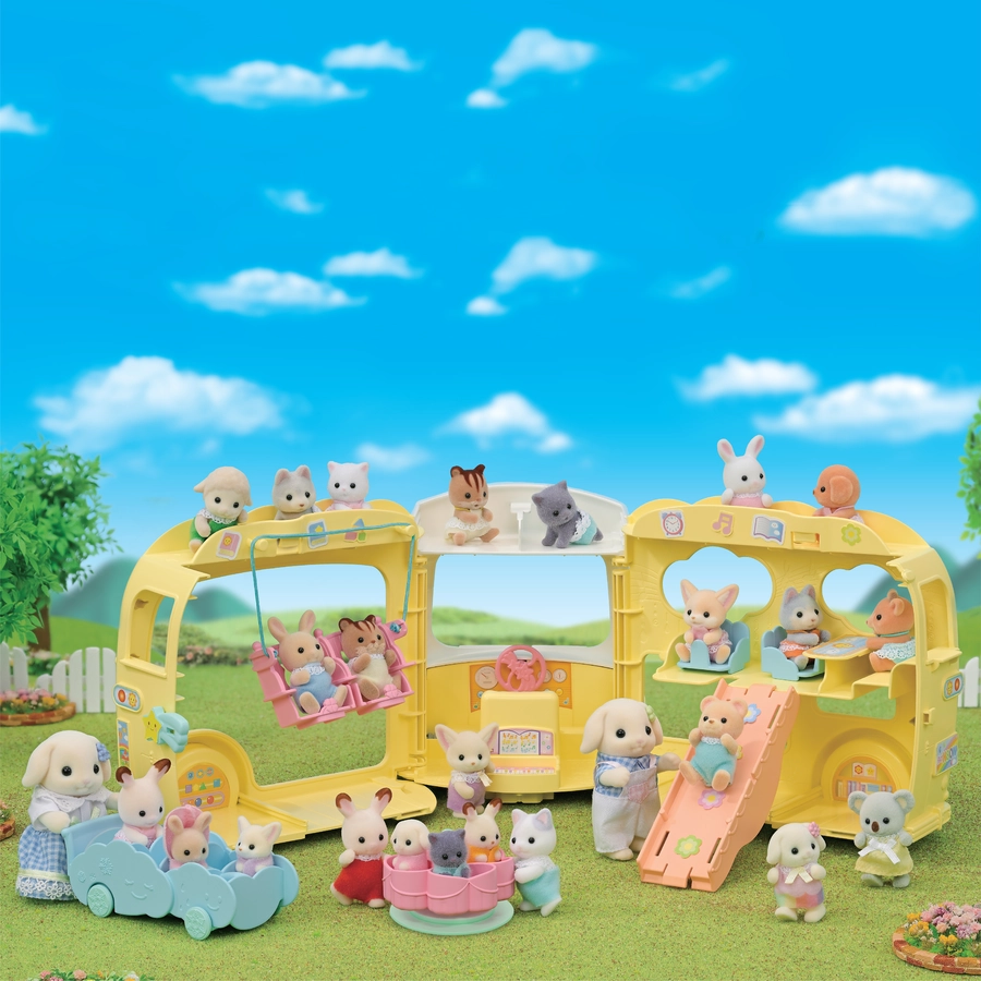 Sylvanian Families® Erlebniskindergarten Bus Regenbogen
