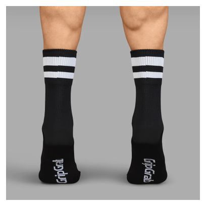 Chaussettes Gripgrab Original Stripes Crew Noir