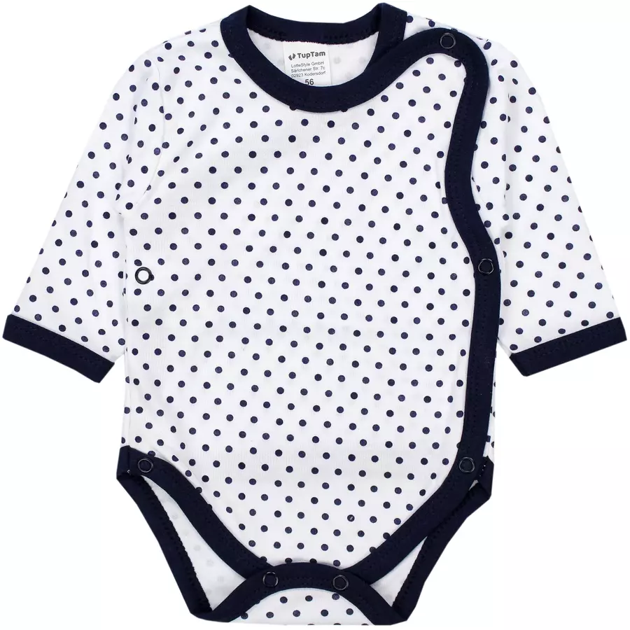 TupTam Baby Langarm Wickelbody im 5er Set pastellrosa
