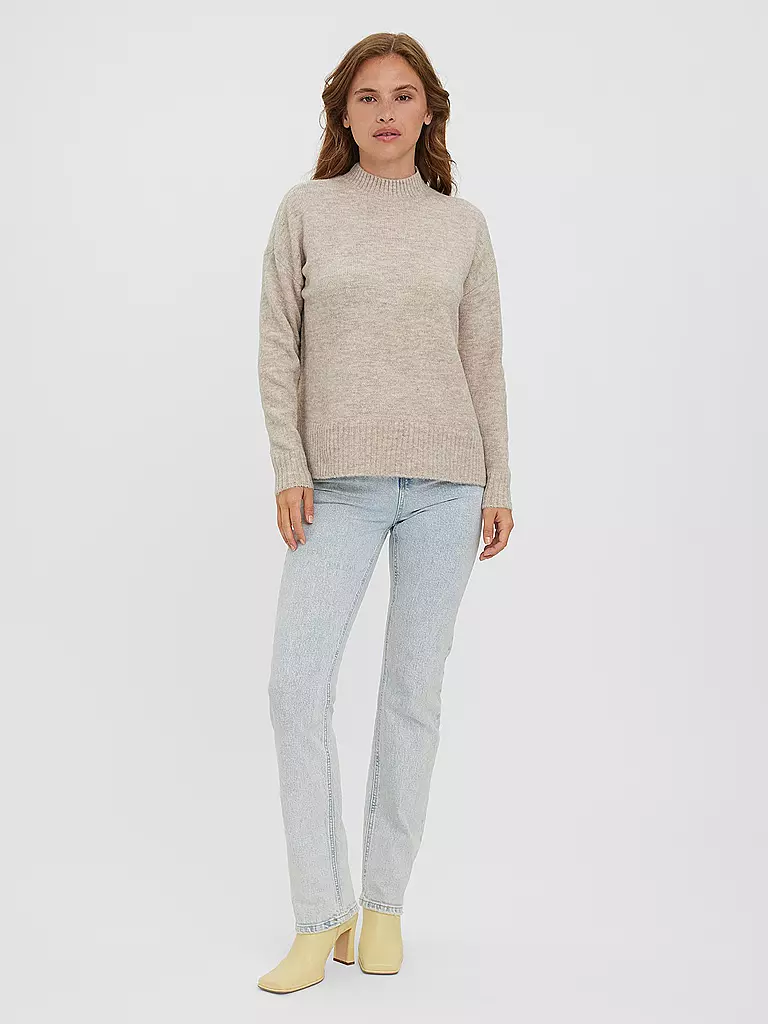VERO MODA Pullover Oversized Fit  VMLEFILE creme