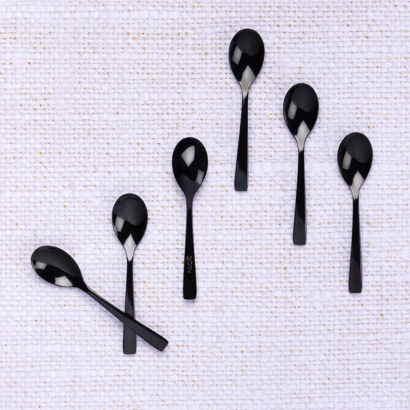Bjorn 6 Petites cuillères Oglu noires