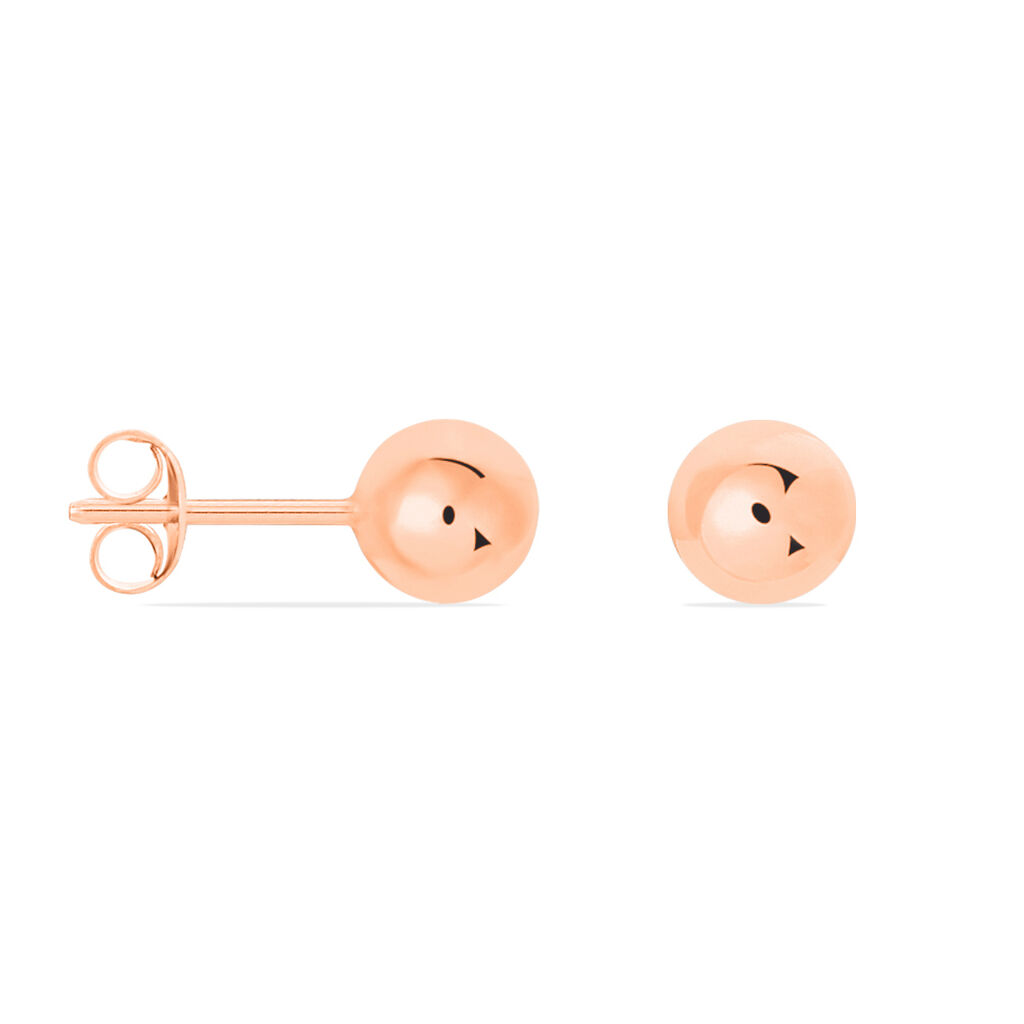 Boucles D'oreilles Puces Virgie Argent Rose