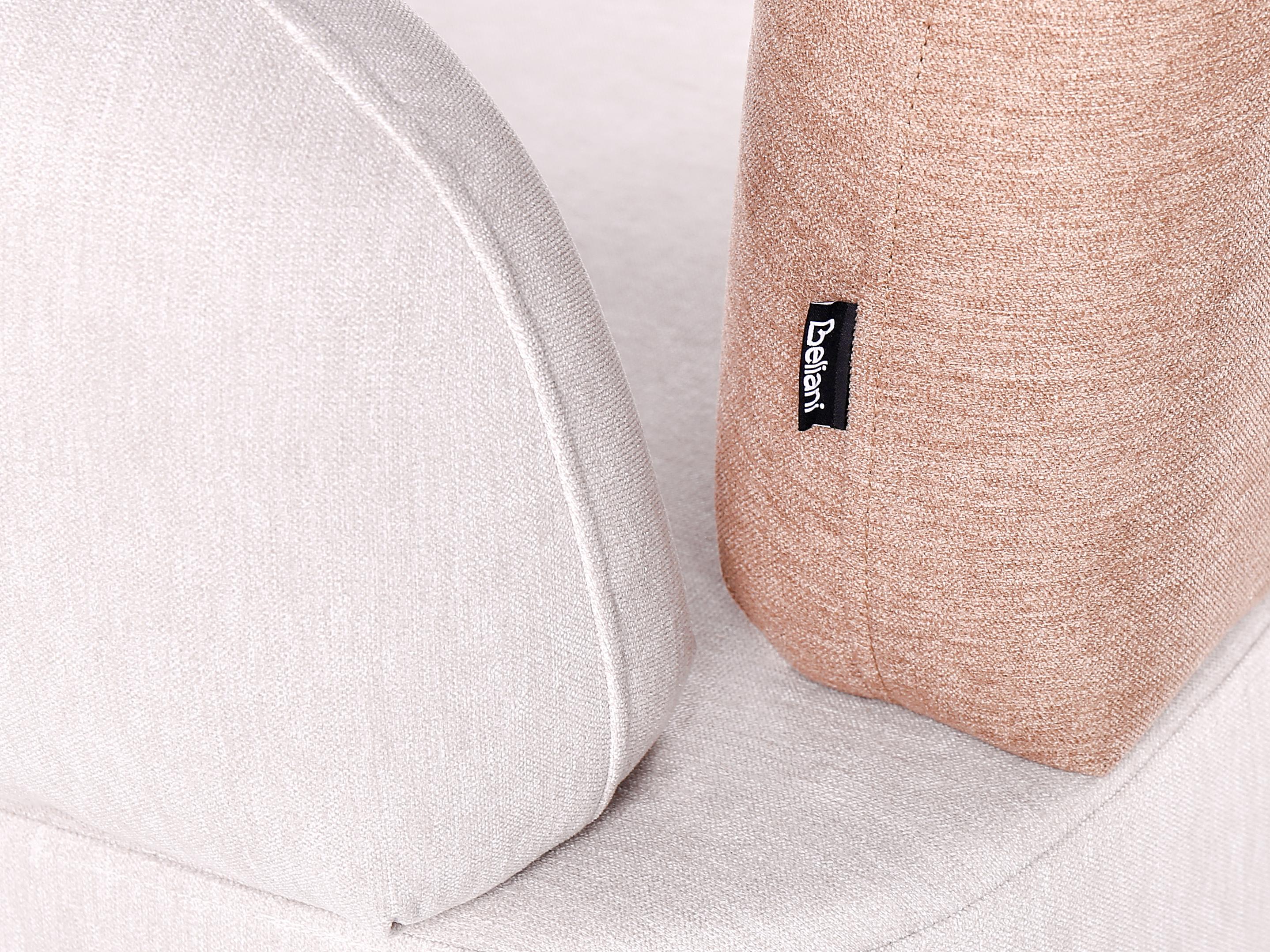 Linkszijdige chaise longue ARCEY Stof Bruin