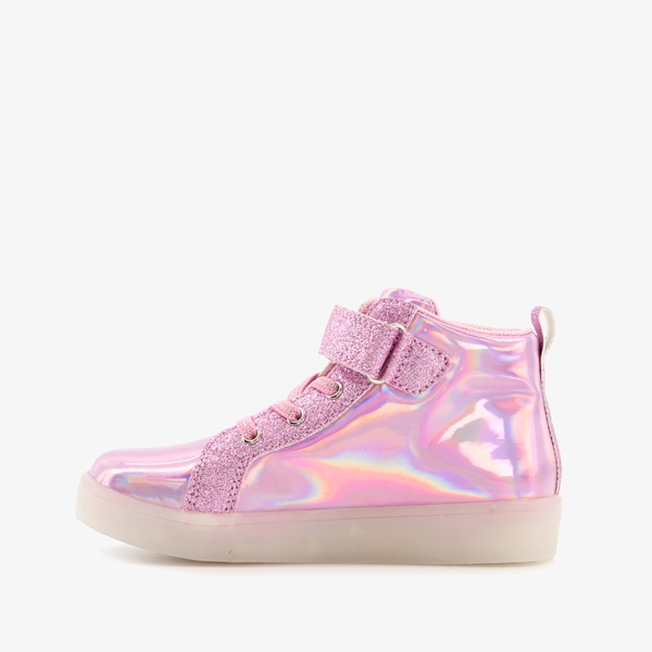 Blue Box hoge meisjes sneakers met lichtjes