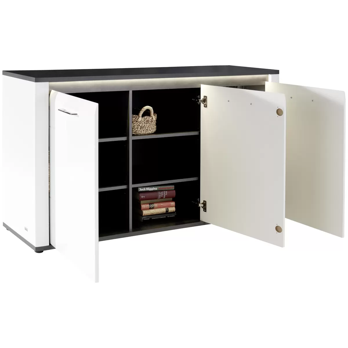 Sideboard Alassio weiss,grau