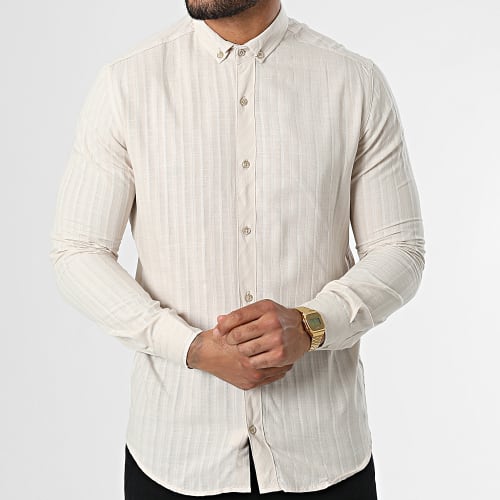 Chemise Manches Longues ML606 Beige
