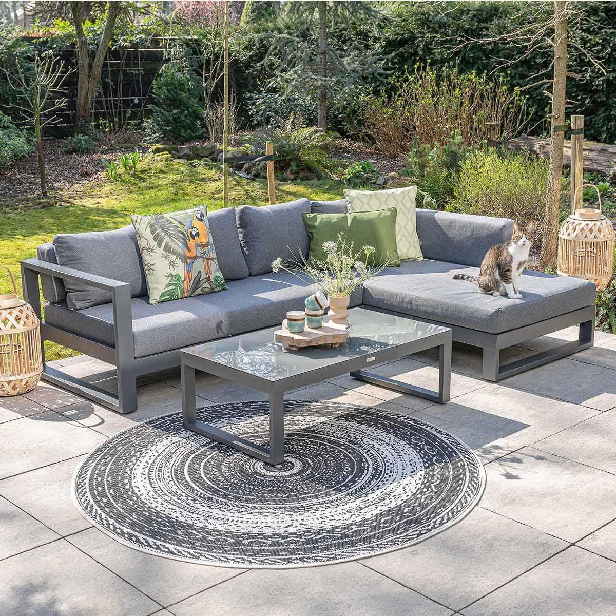 Garden Impressions Kiki Links 3-delige loungeset - mystic grey