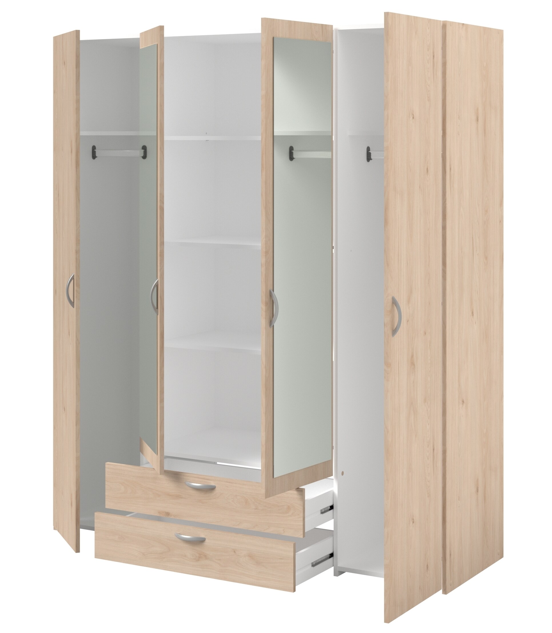 Parisot Kleiderschrank 4-türig 