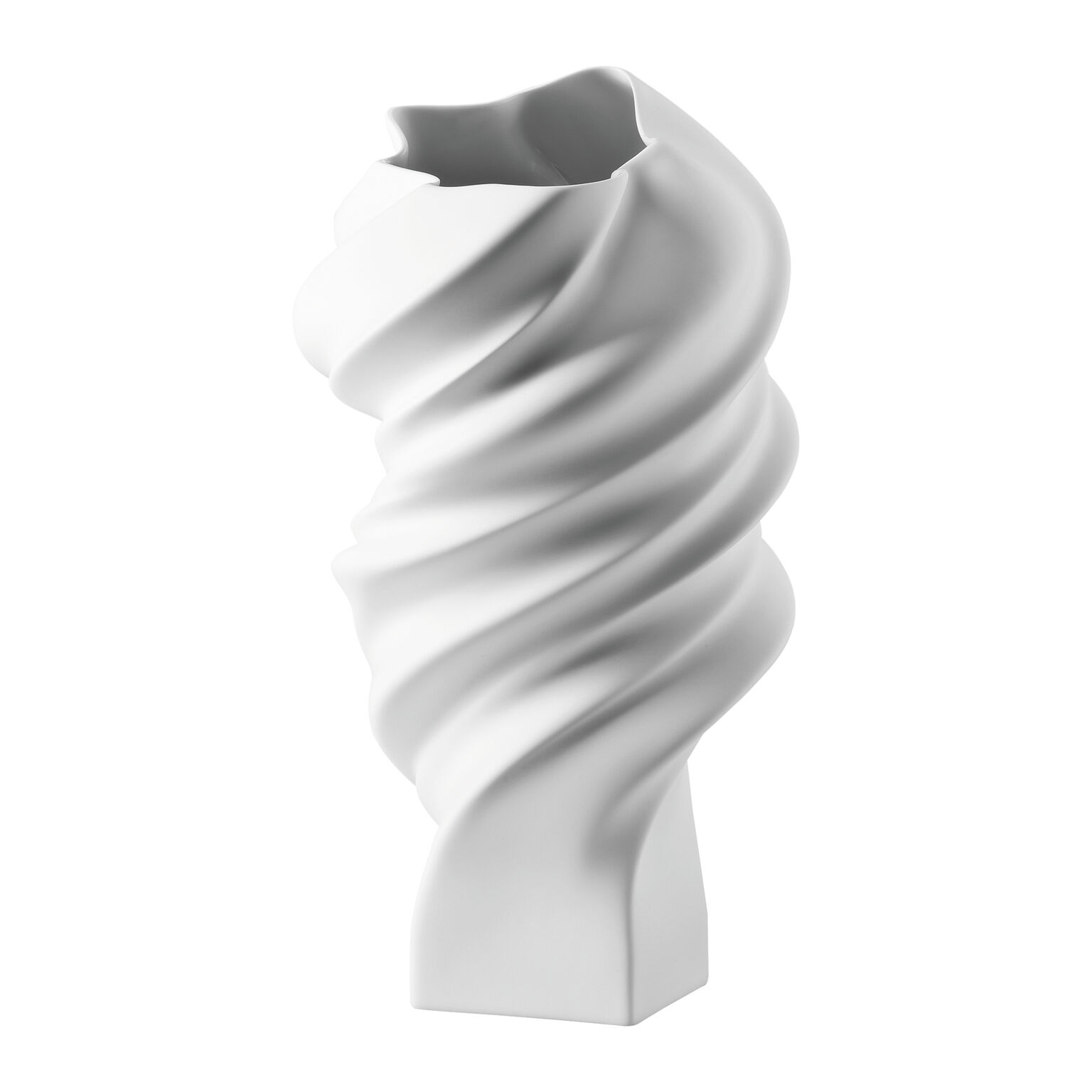Squall Weiss matt Vase 32 cm
