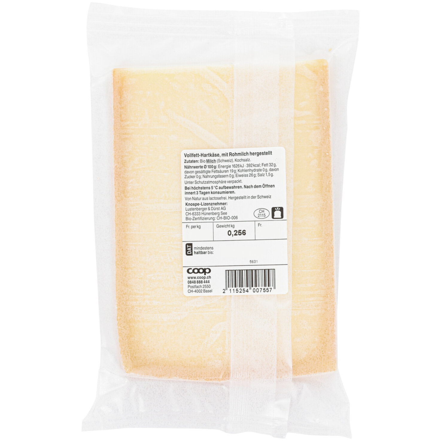 Naturaplan Bio Le Gruyère AOP mittelreif ca. 250g