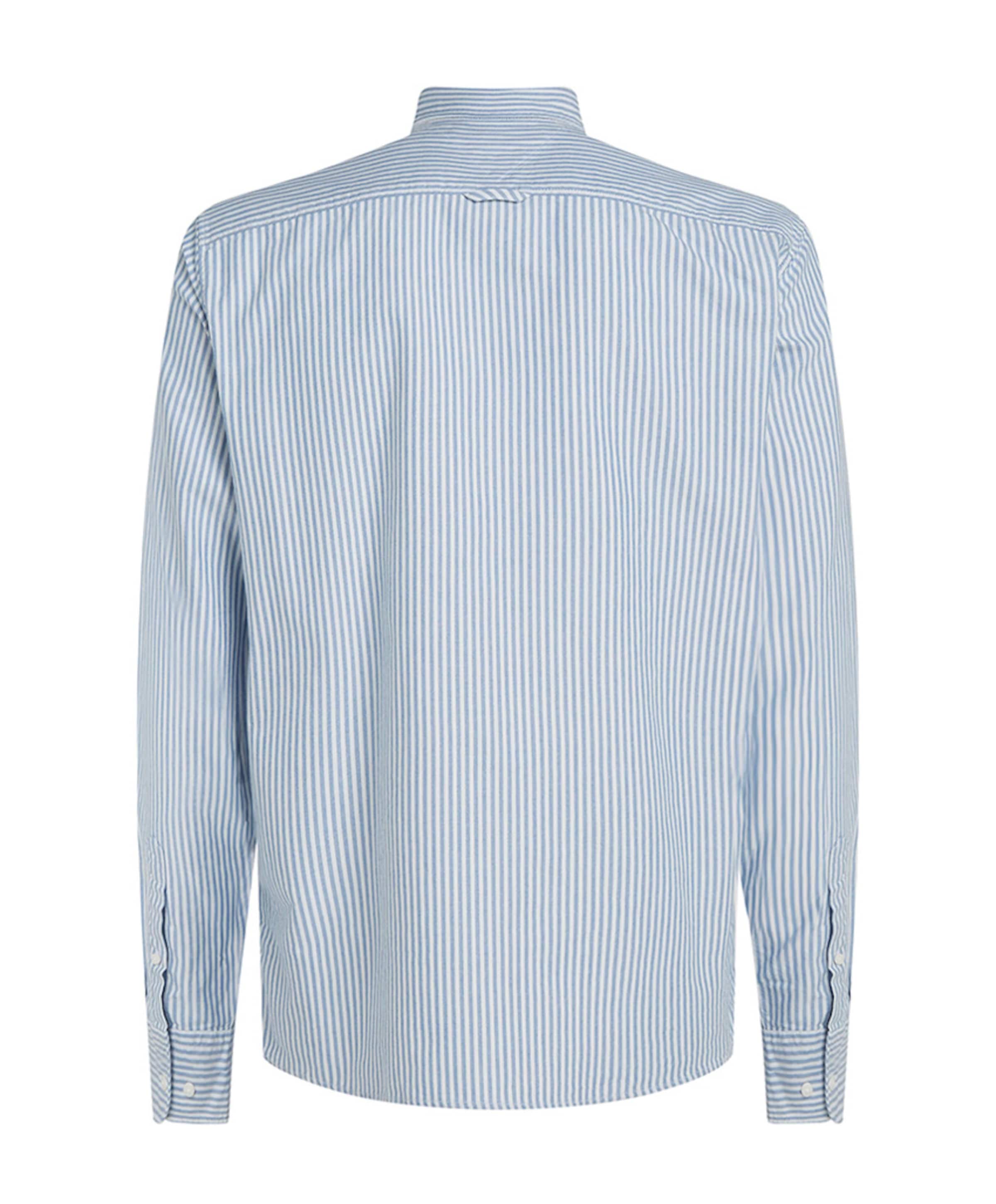 Tommy Hilfiger Heren overhemd lange mouw blauw
