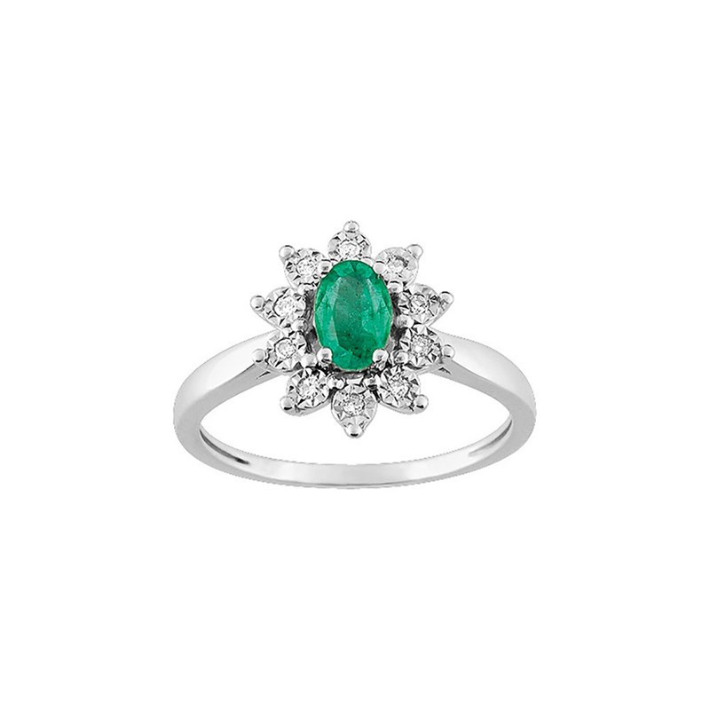 Bague femme - Emeraude - Or 18 Carats