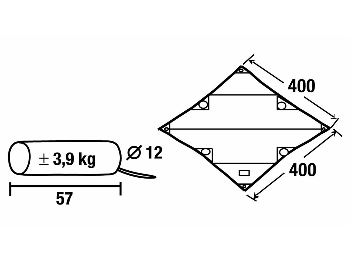 Obelink Tarp 2 400 x 400 cm
