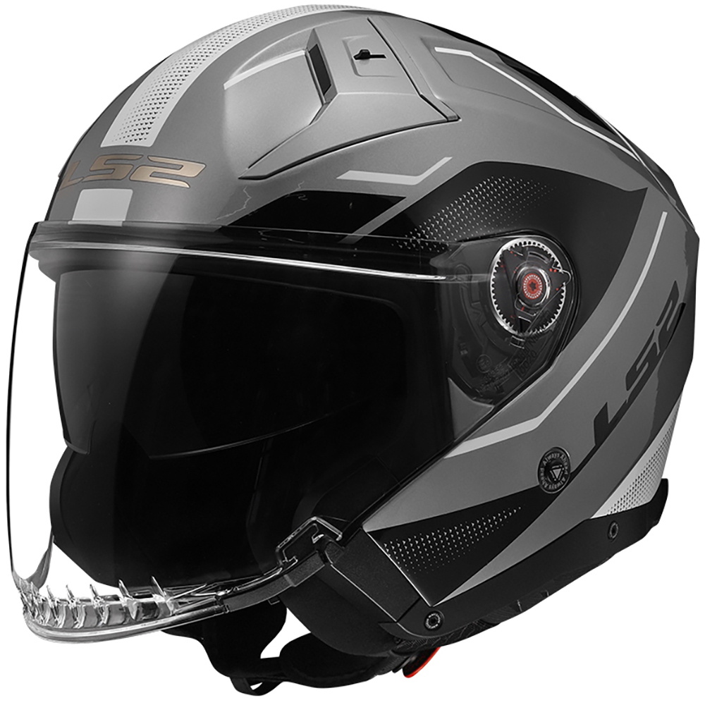 LS2 - Casque OF603 Infinity II Veyron Gris / Noir / Blanc