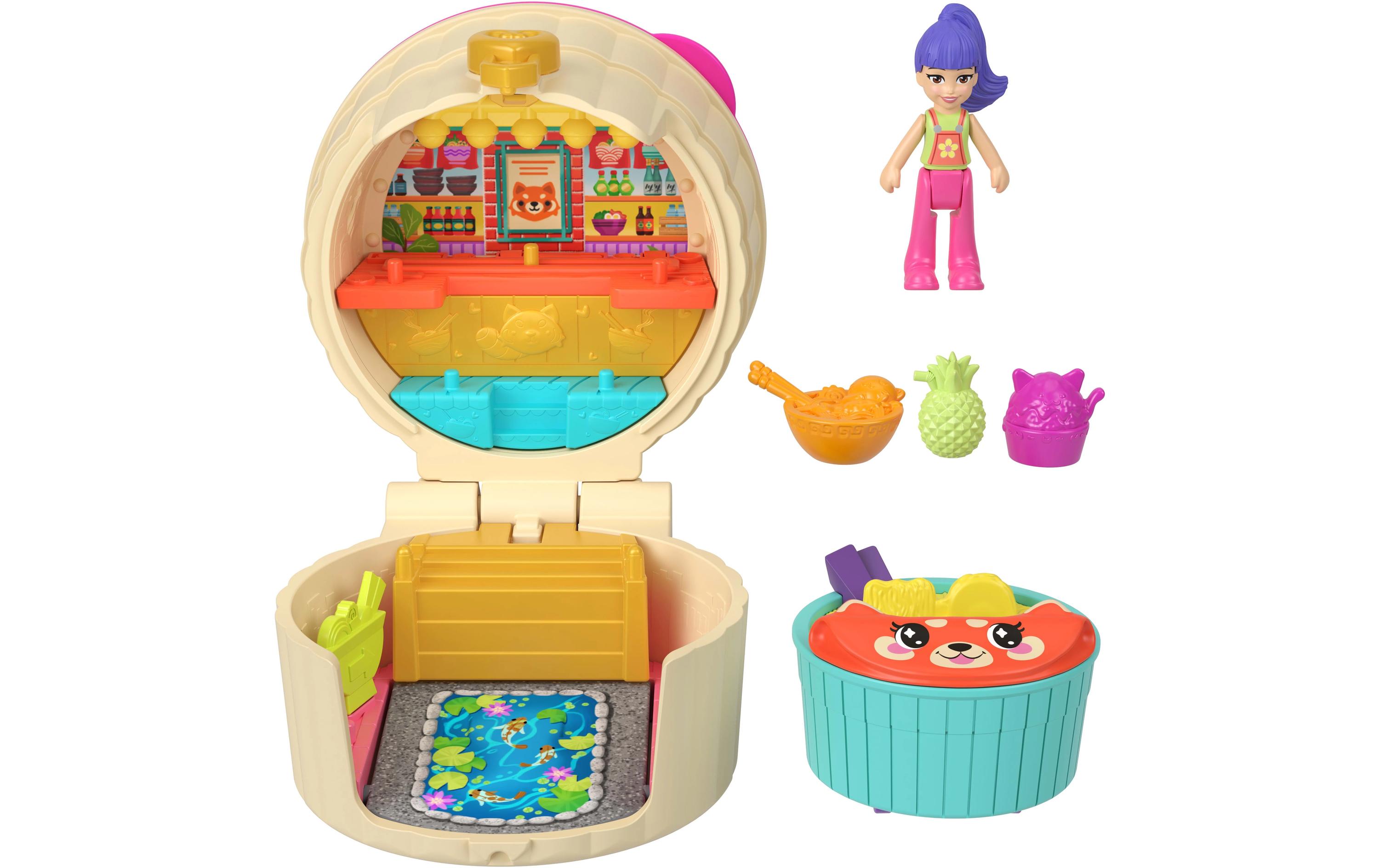Takeout Reveal assortiertMinipuppen und Schatullen mit Spielzeugautos, Fahrzeugkollektion mit dem Thema Essen