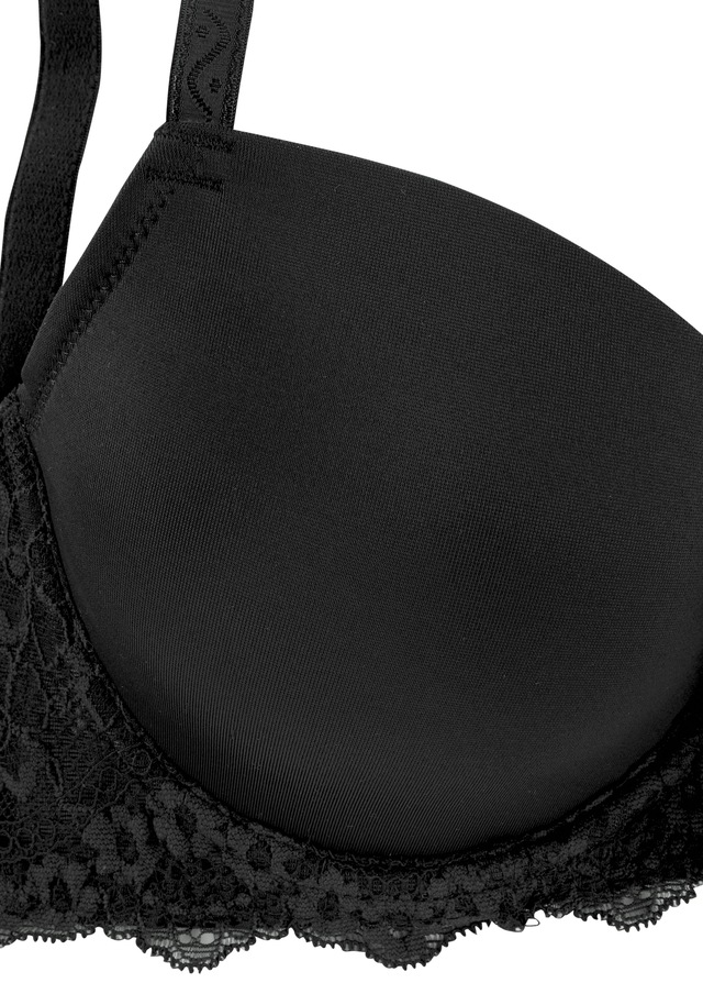 LASCANA Schalen-BH , mit nahtlosen Cups und hübschem Spitzenrücken, Dessous