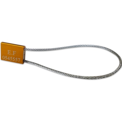 Scellés de Sécurité à Câble TECSEAL - Aluminium - Lot de 25
