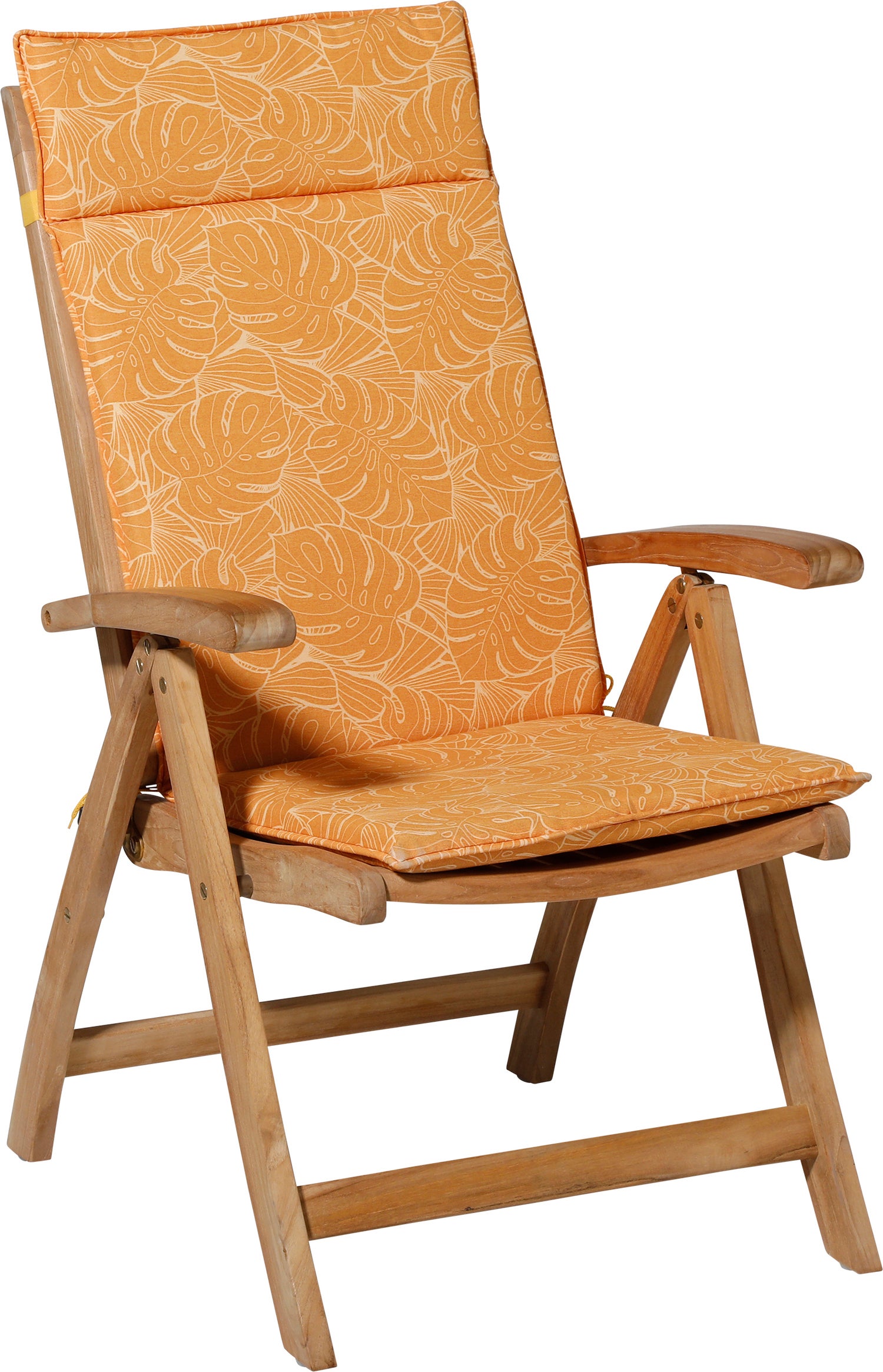 Madison tuinstoel kussen Palm geel 120 x 50 x 7 cm