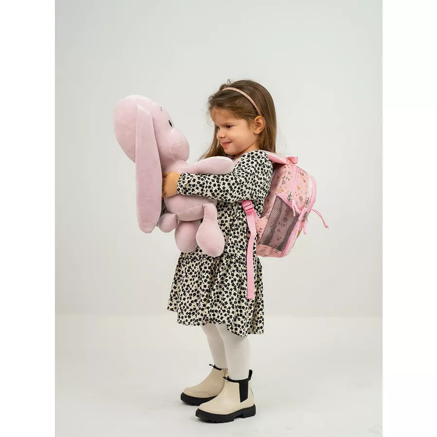 Belmil Kindergartenrucksack Mini Kiddy Kindergartenrucksack für 1-3 Jährige Kinder mit Brustgurt Woodland Deer