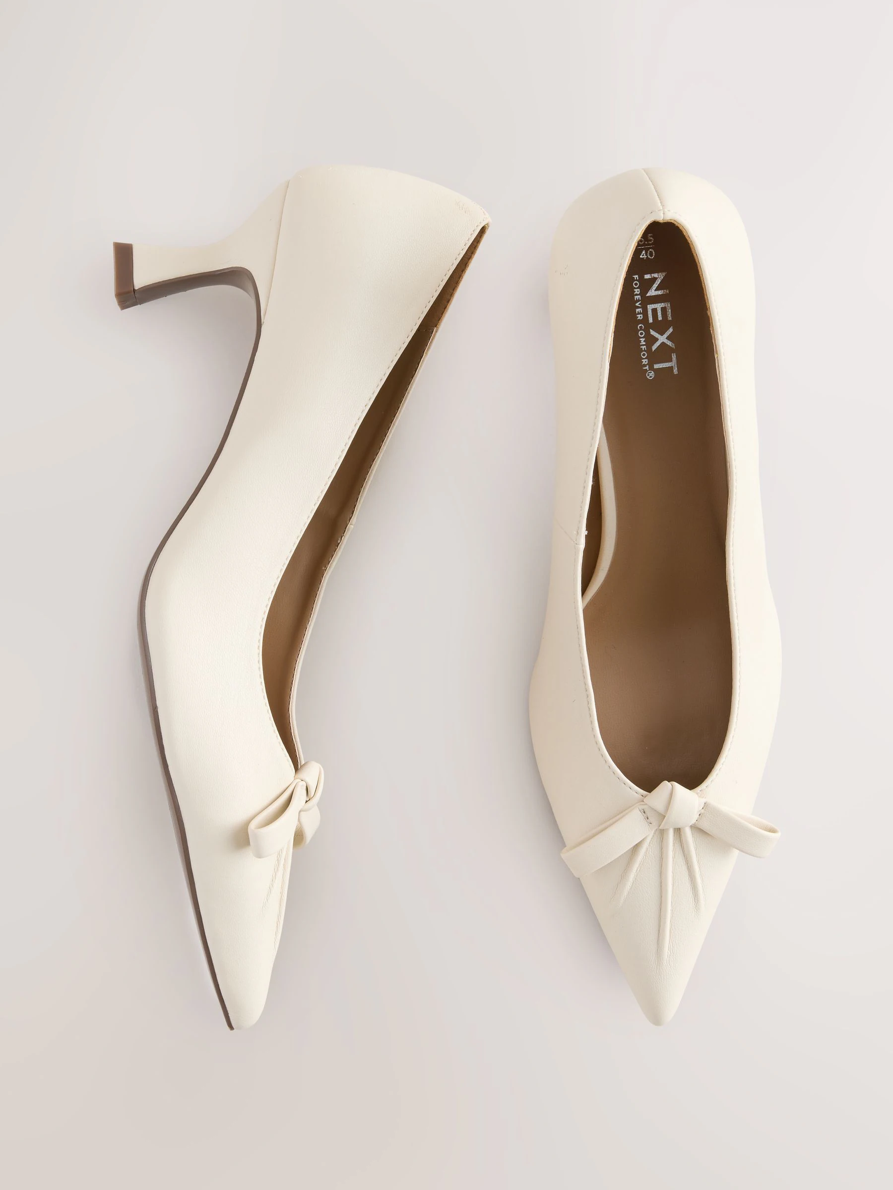 Bone crème - Bow Court Heels