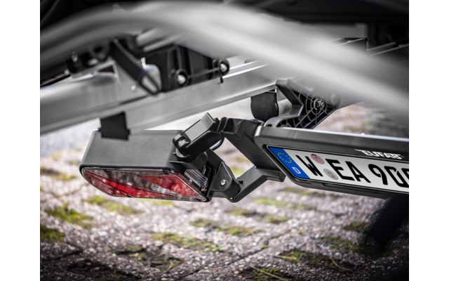 Eufab SD260 Kupplungs-Fahrradträger für Flügeltür Kastenwagen für 2 Fahrräder, E-Bike geeignet