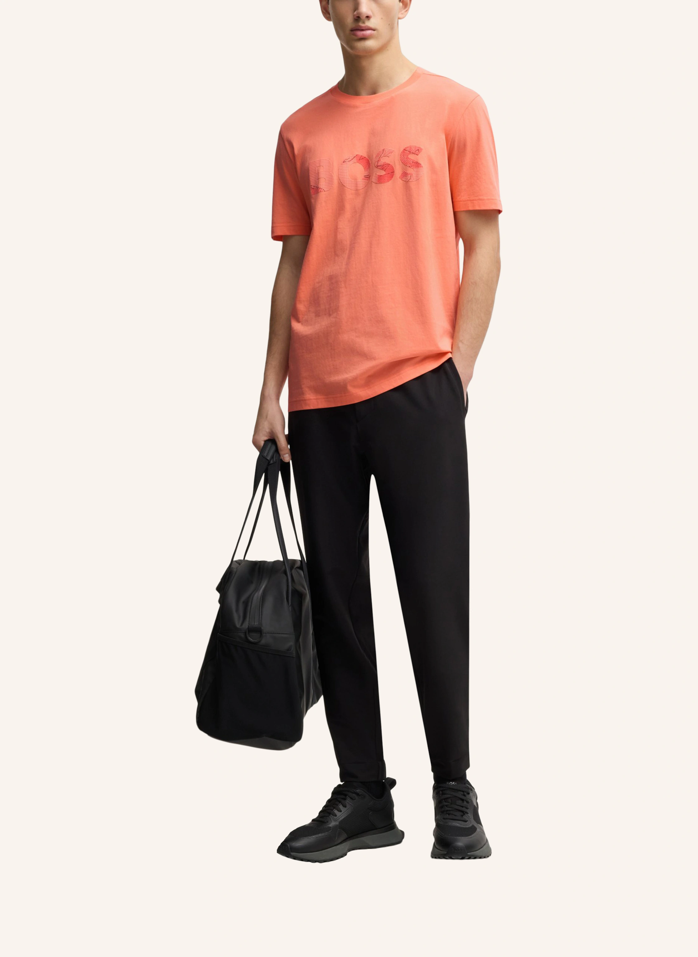 BOSS T-Shirt TEE LOGO GLAMPING Regular Fit