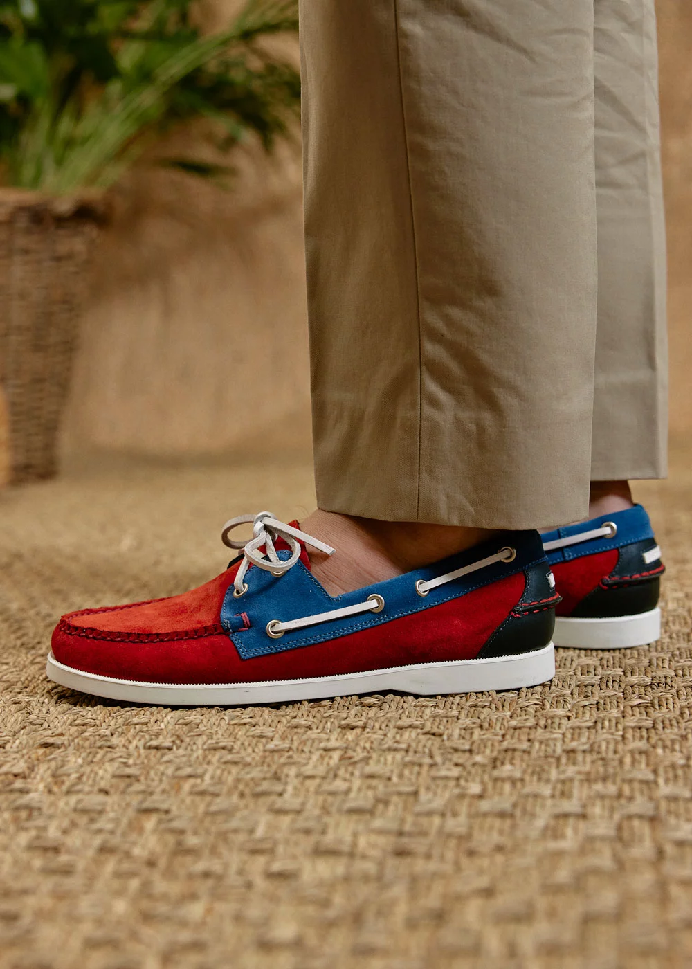BOAT SHOE 2 NUBUCK BICOLORE