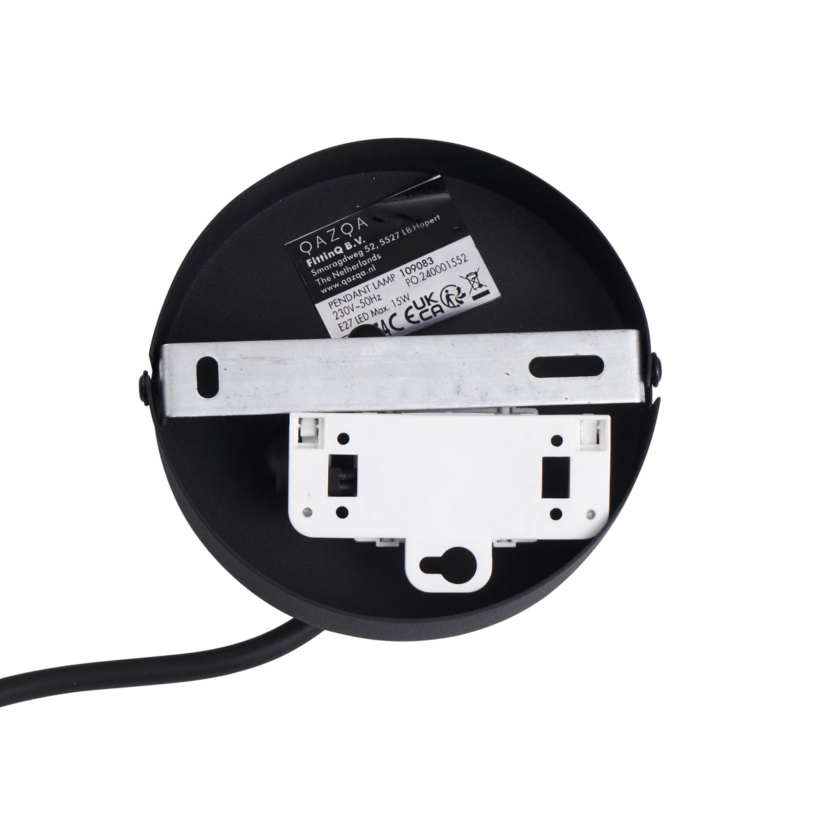 QAZQA Buiten hanglamp zwart IP44 - Cava