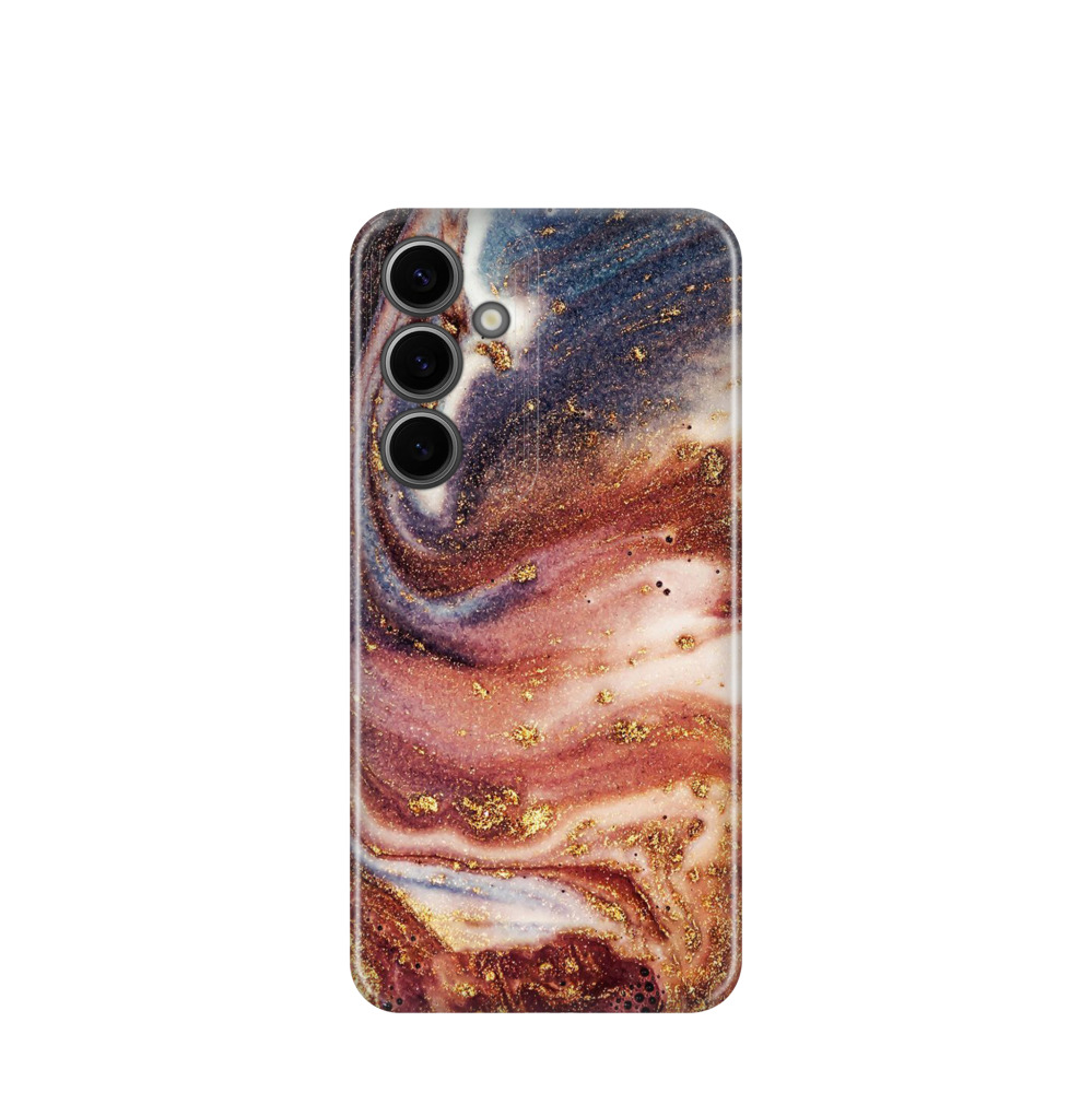 Samsung Galaxy S24 Plus Kunststoff Hülle Goldstrudel - Bronze