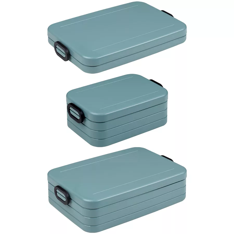 Mepal Lunchboxen Large Midi Flat Take a Break 3er Set türkis