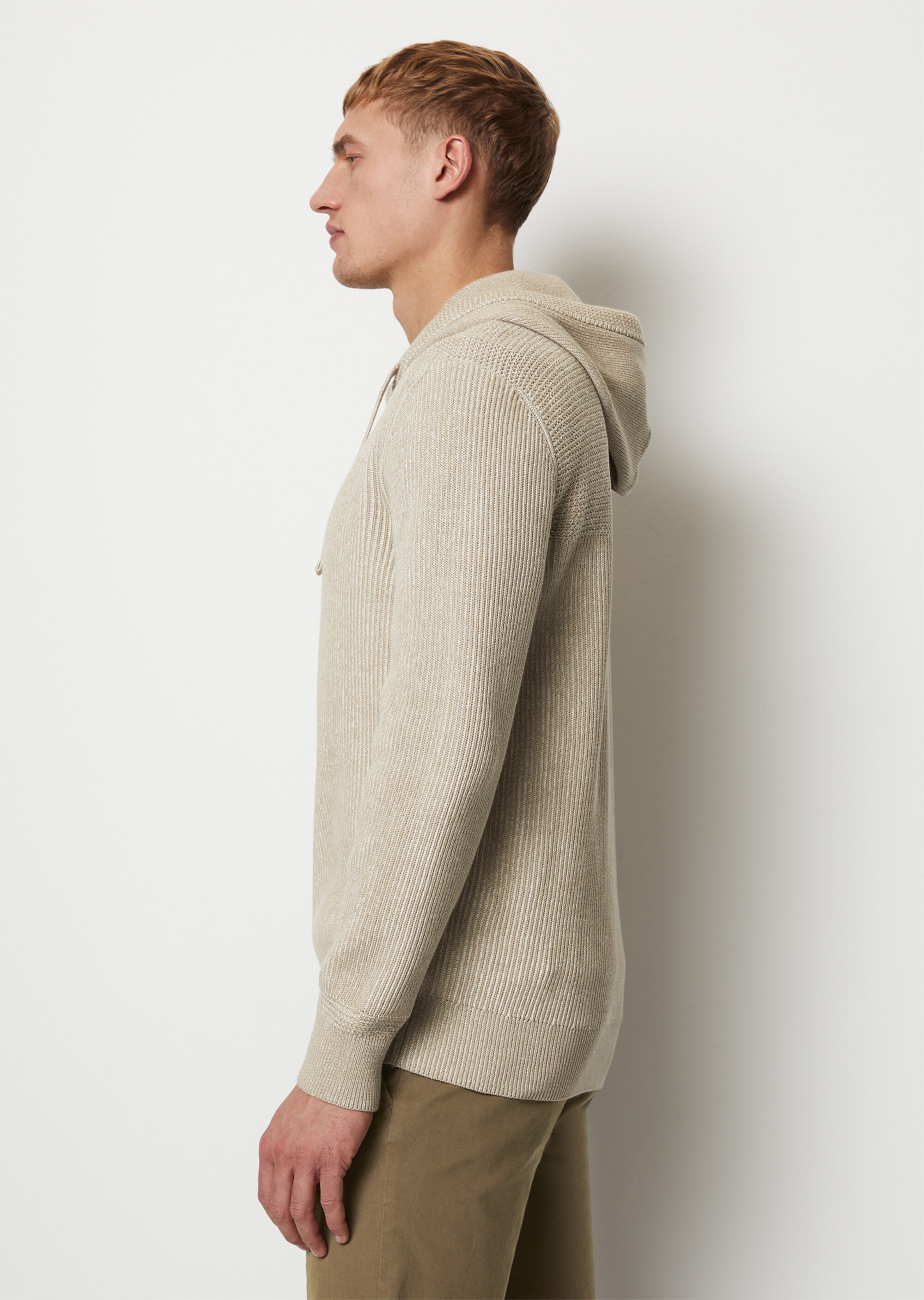 Strickjacke regular mit Kapuze