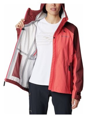 Veste Imperméable Femme Columbia Mazama Trail Rose