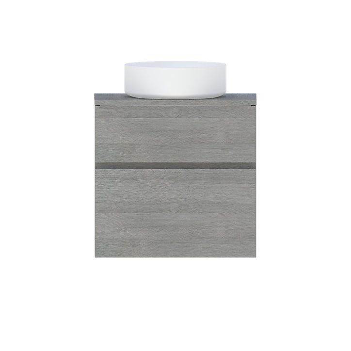 Plan de toilette faible profondeur Calao chêne clair 60 cm