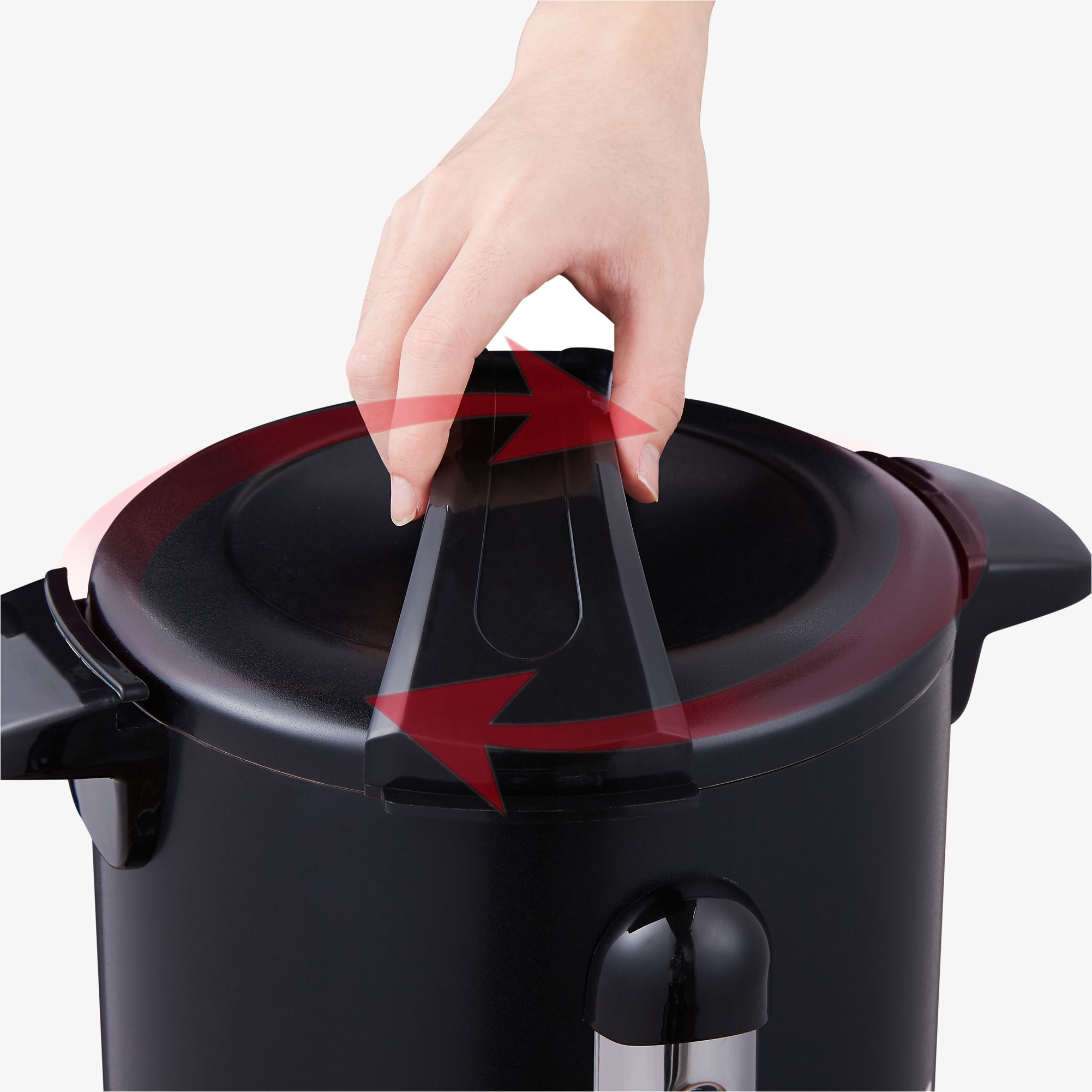 Glühweinkocher 6,8 L Schwarz