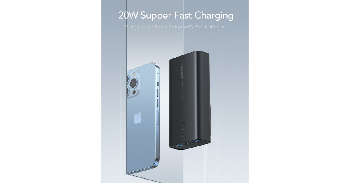 VEGERACE100 powerbank 10.000mAh  (Zwart)