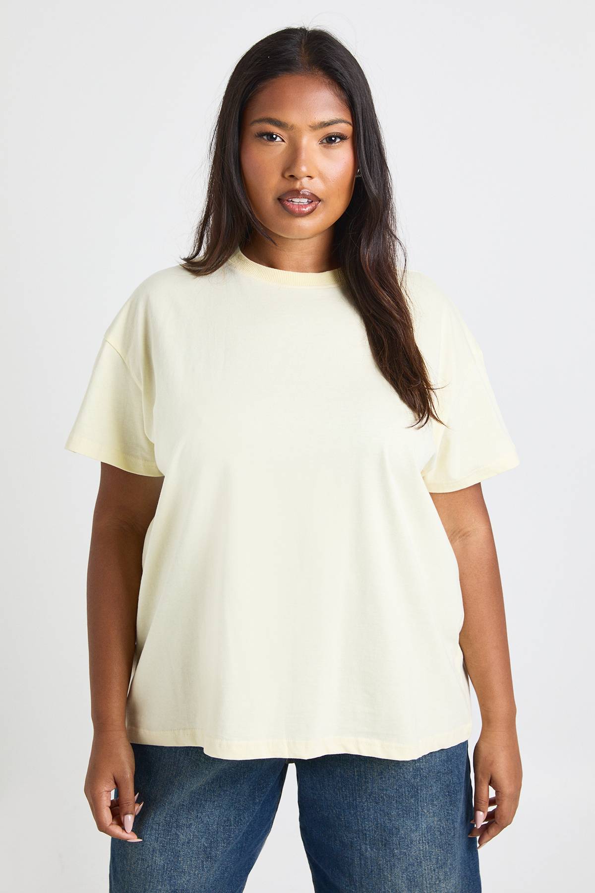 boohoo Plus Basique Oversize T-shirt à manches courtes
