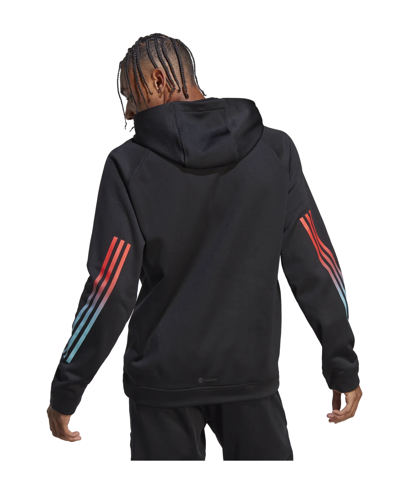 adidas 3-Stripes Hoody Schwarz Blau Rot