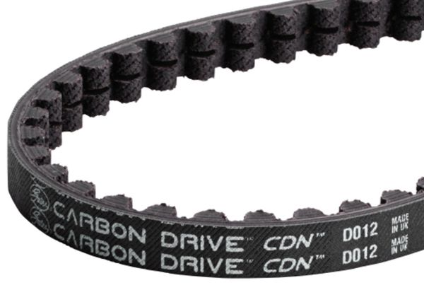CDN Polymer Centertrack Riemen mit Nut  schwarz  111 Zähne