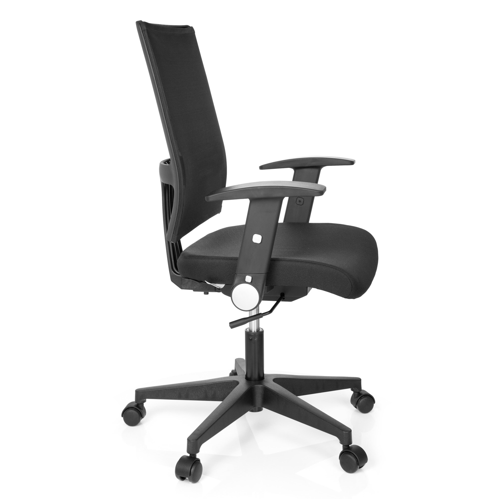 Home Office Bürostuhl OFFICE R8 Stoff/Netzstoff mit abklappbaren Armlehnen hjh OFFICE