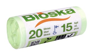 Bioska Afvalzakken 20 liter 15ST