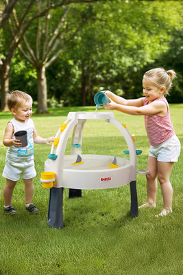 Dolu Fun Fountain Sand & Water Lekebord, Hvit