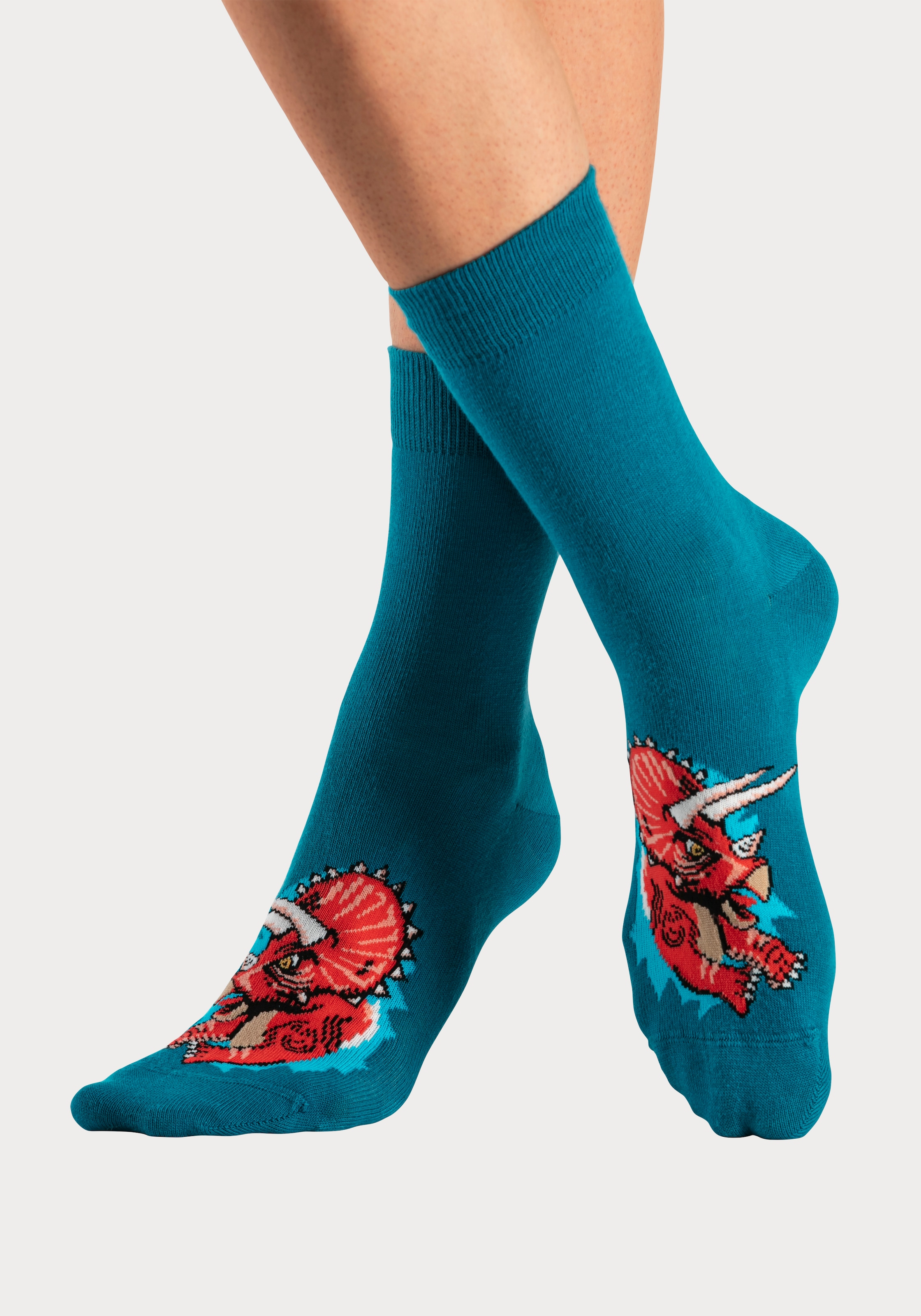 H.I.S Socken Packung, 5 Paar tlg. mit Dinosauriermotiven