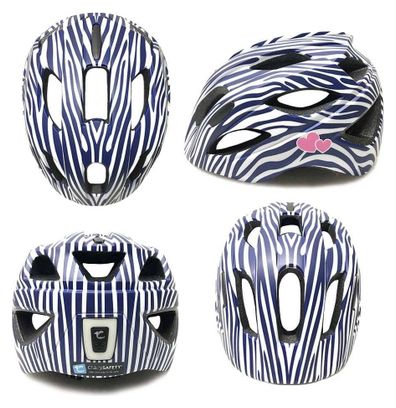 Casque de Vélo pour enfants de 6 à 12 ans | Rayures Cool| Certifié EN1078